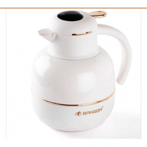012-01 BEJ PASLANMAZ ÇELİK TERMOMETRELİ VE SÜZGEÇLİ ÇAY TERMOSU 1.2 LT