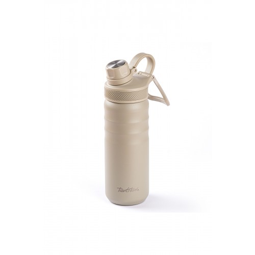 024-01-Bej 2 Kapaklı Çift Katmanlı Termos 530Ml