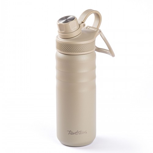 024-01-Bej 2 Kapaklı Çift Katmanlı Termos 530Ml