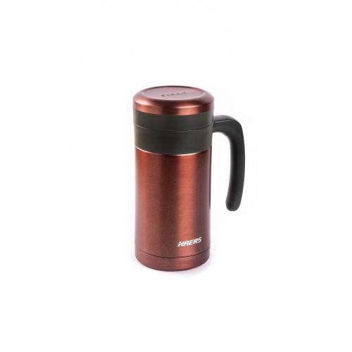 024-01-Kırmızı Paslanmaz Çelik Termos Bardak 450Ml