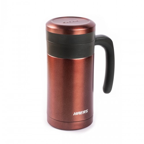 024-01-Kırmızı Paslanmaz Çelik Termos Bardak 450Ml