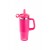 020-01-Pembe Pipetli Paslanmaz Çelik Termos Bardak 1L