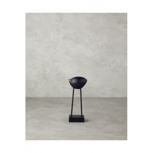 Cute Birds Polyresin Biblo Siyah