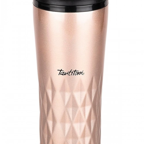 Bronz Yıldız Desenli Paslanmaz Çelik Bardak Termosu 470 Ml